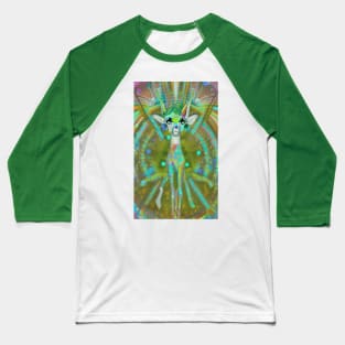 Trippy Llama Unicorn Baseball T-Shirt